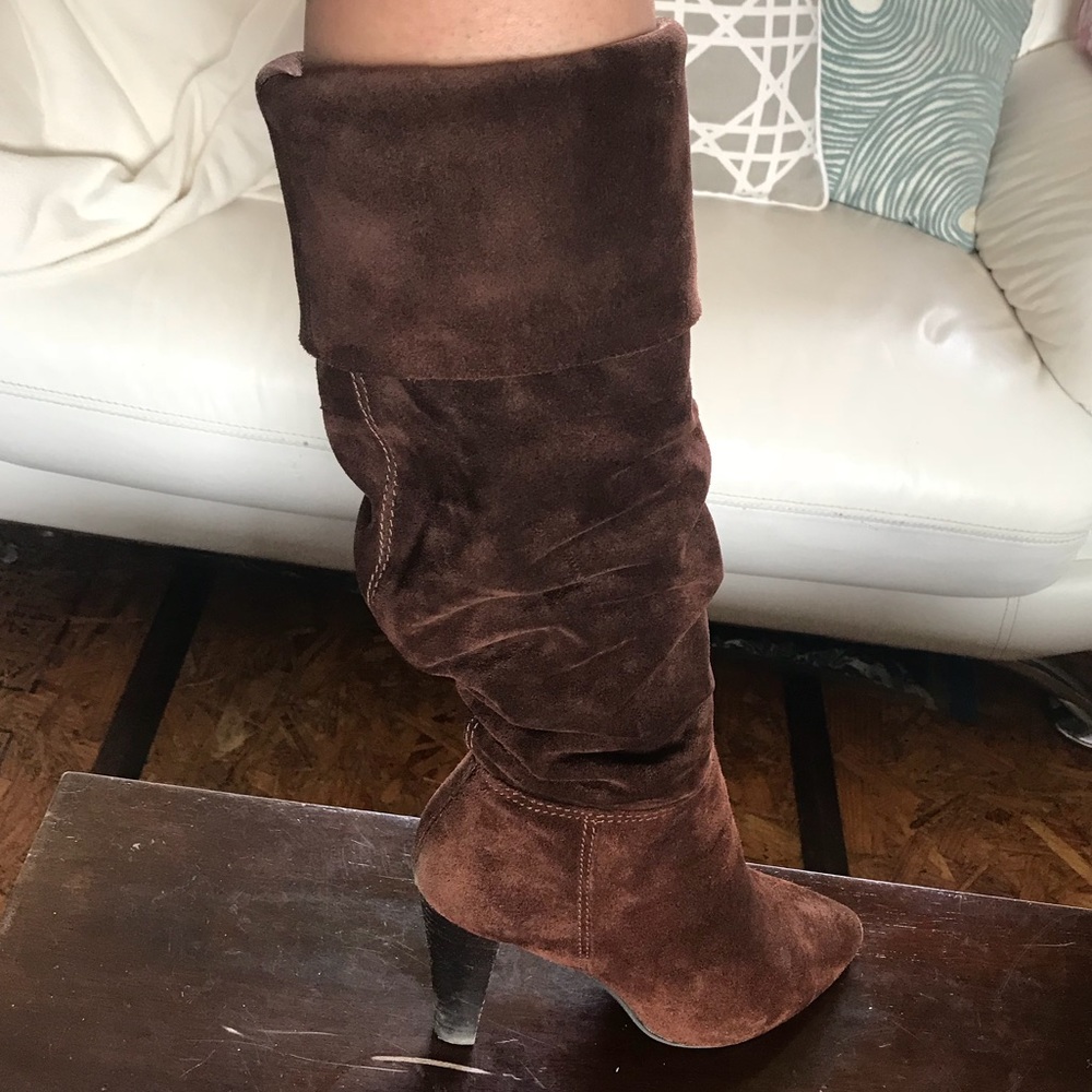 T12 Suede slouchy boots - Picture 1 of 7